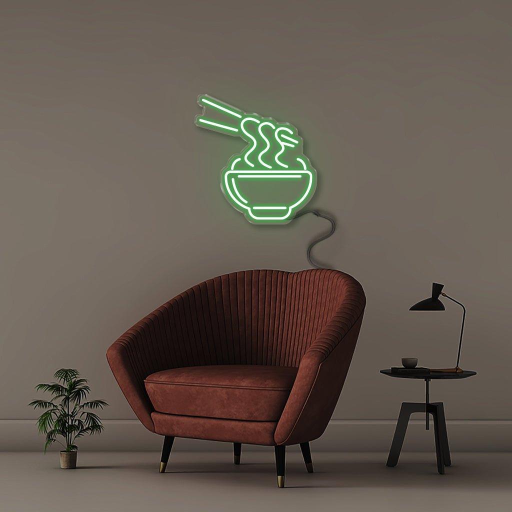 Ramen Noodles - Neonific - LED Neon Signs - 18" (46cm) - Green