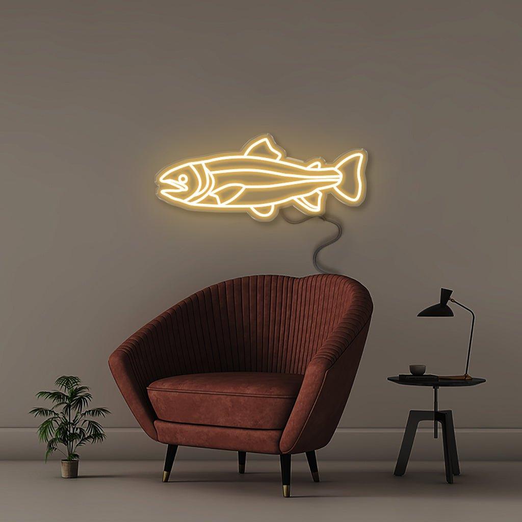 Salmon - Neonific - LED Neon Signs - 50 CM - Blue