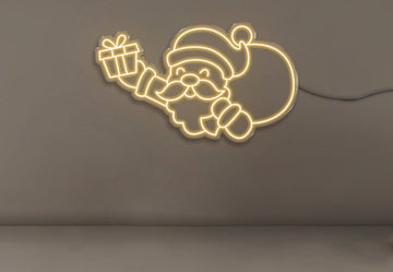 Santa with Gift Bag - Neonific