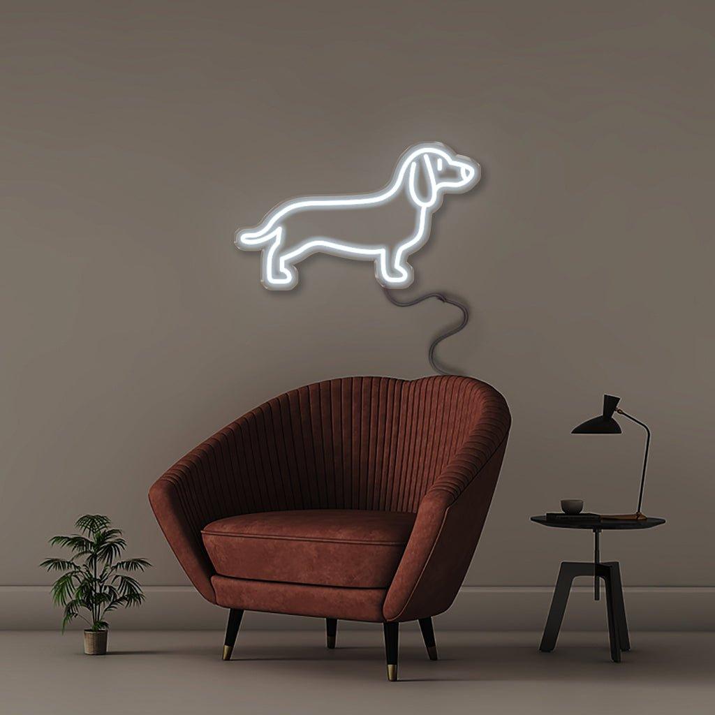 Sausage Dog - Neonific - LED Neon Signs - 50 CM - Blue