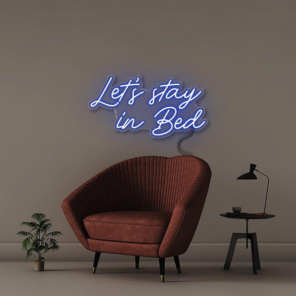 Stay In Bed - Neonific - LED Neon Signs - 50 CM - Blue