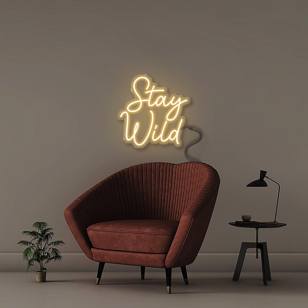 Stay Wild - Neonific - LED Neon Signs - 60cm - White