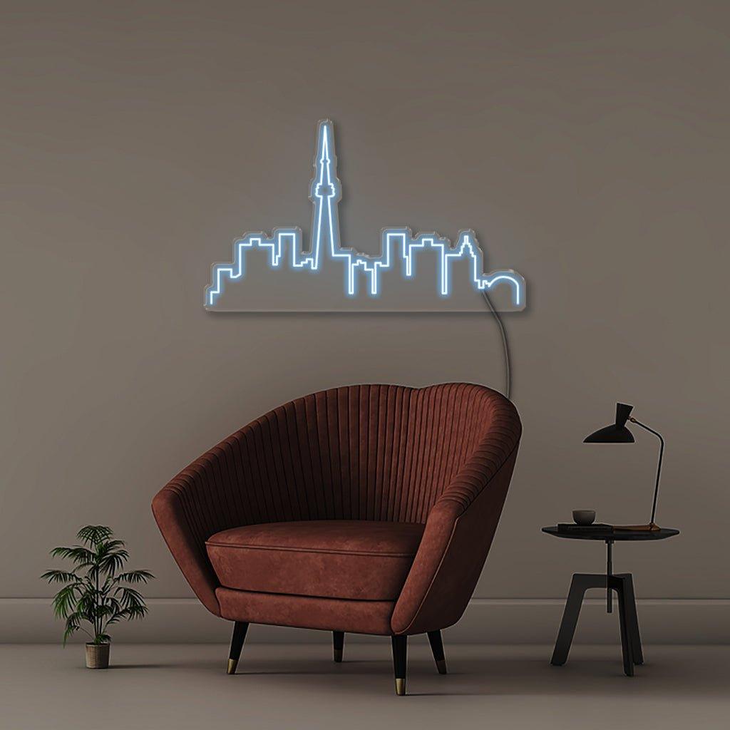 Toronto Cityscape - Neonific - LED Neon Signs - 36" (91cm) - Light Blue