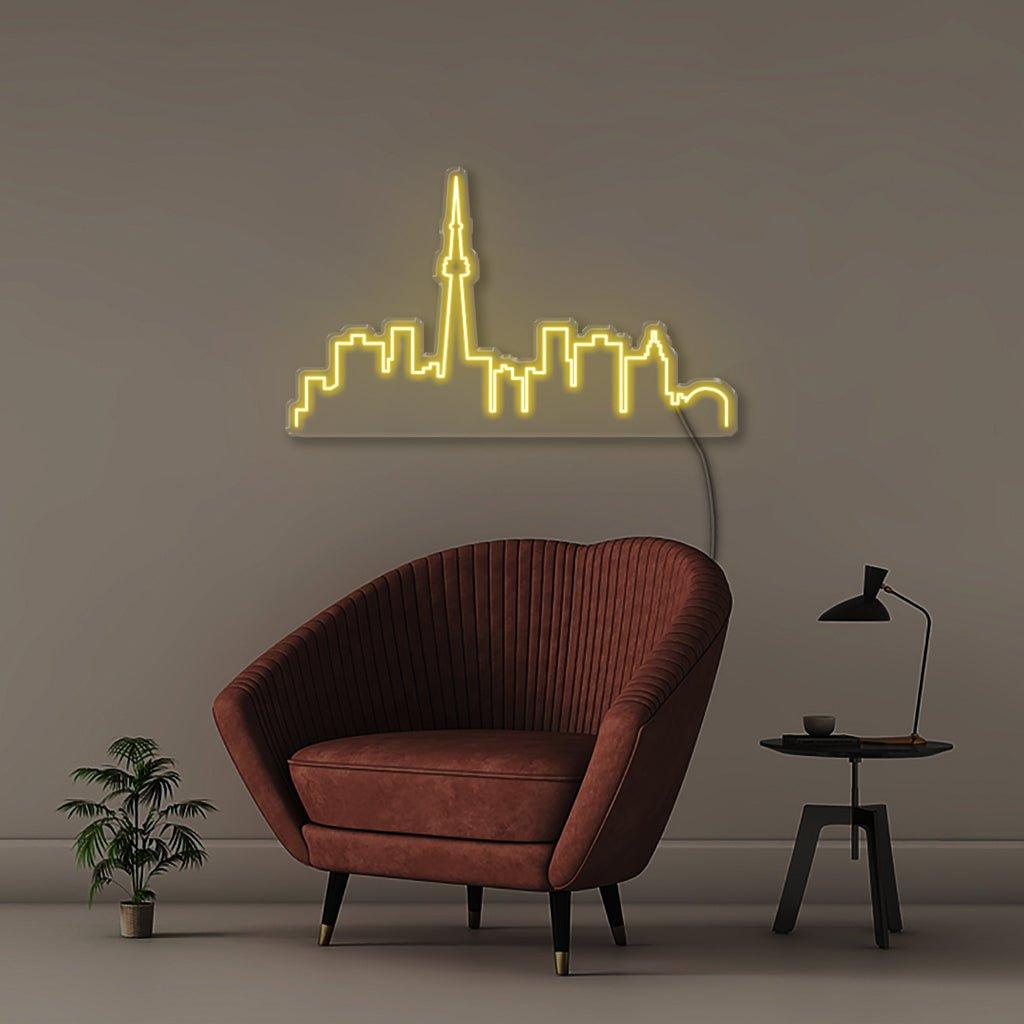 Toronto Cityscape - Neonific - LED Neon Signs - 36" (91cm) - Yellow