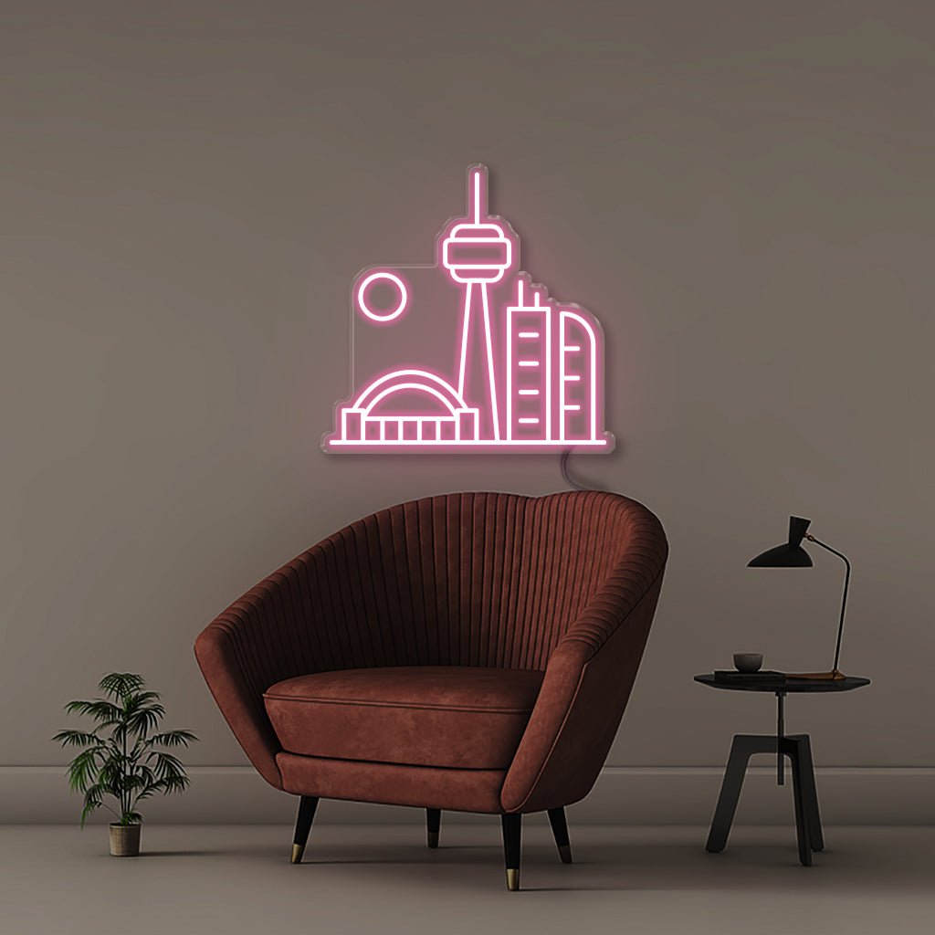 Toronto - Neonific - LED Neon Signs - 18" (48cm) - Light Pink