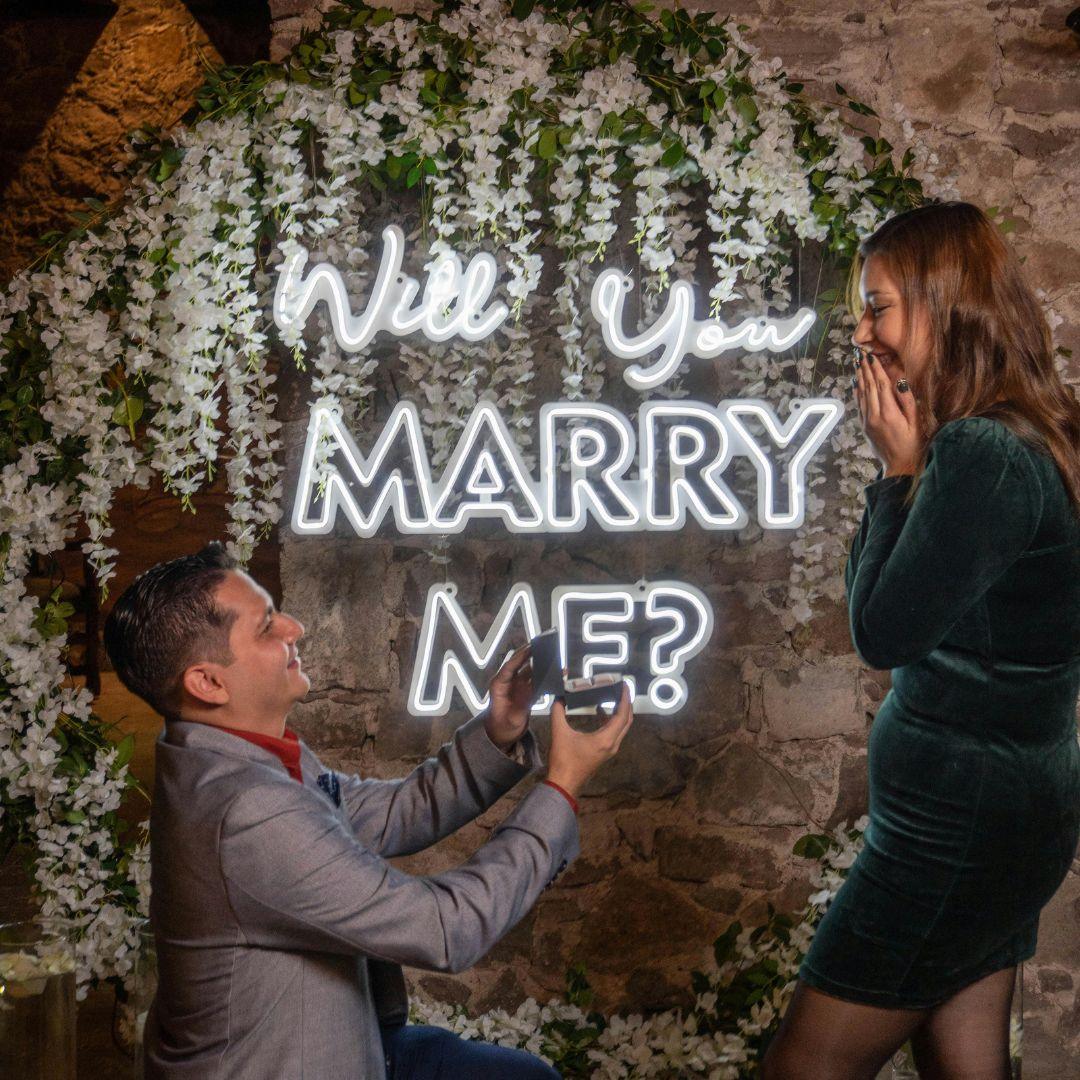 Will you marry me Double-lined - Neonific