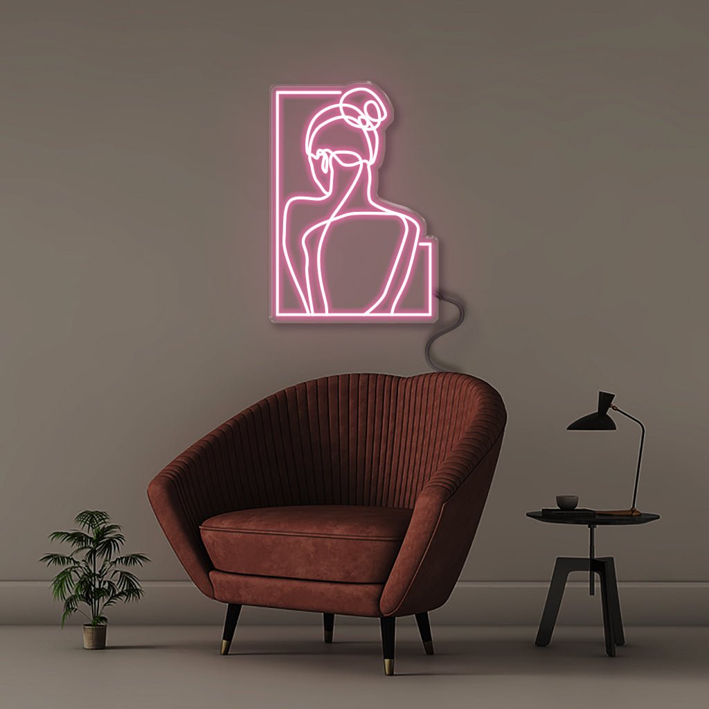 Woman - Neonific - LED Neon Signs - 30" (76cm) - Light Pink