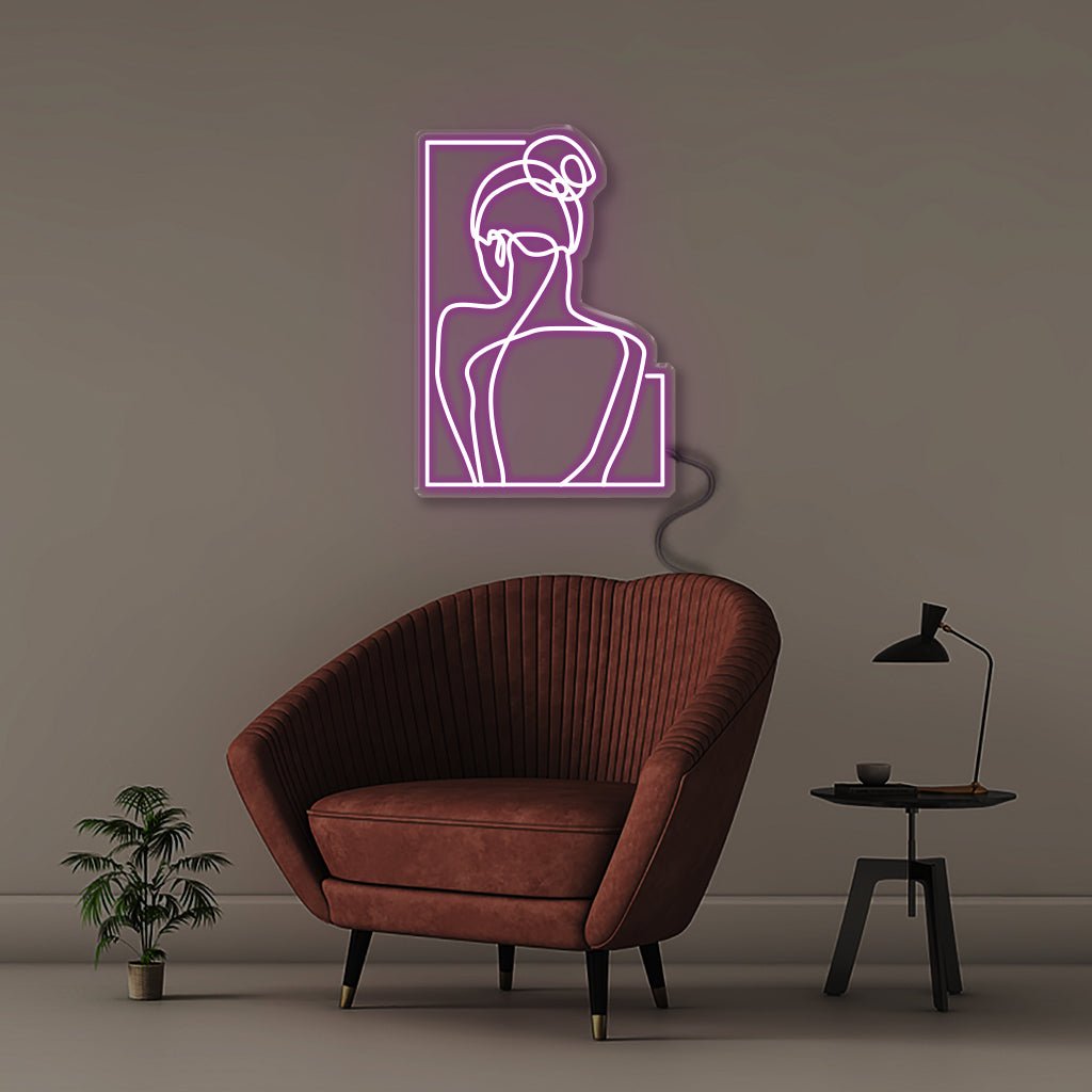 Woman - Neonific - LED Neon Signs - 30" (76cm) - Purple