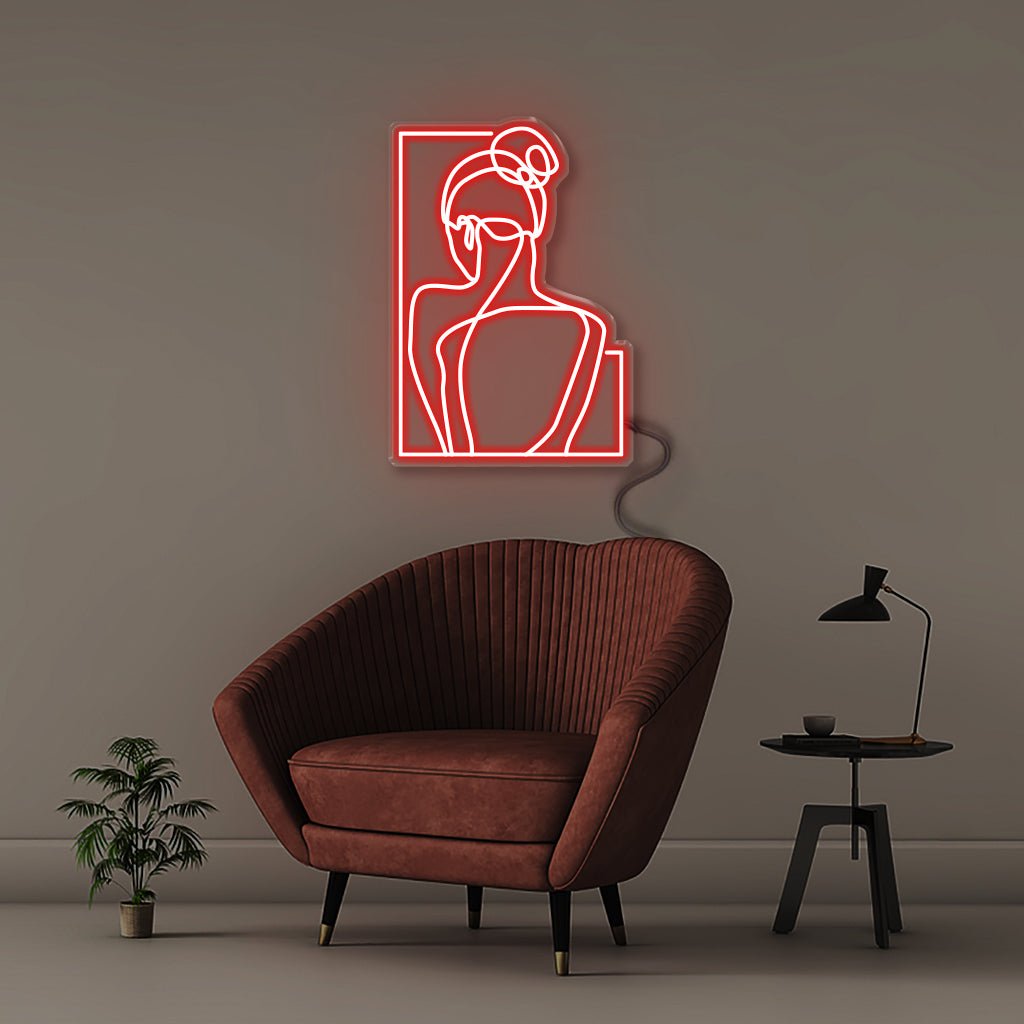 Woman - Neonific - LED Neon Signs - 30" (76cm) - Red