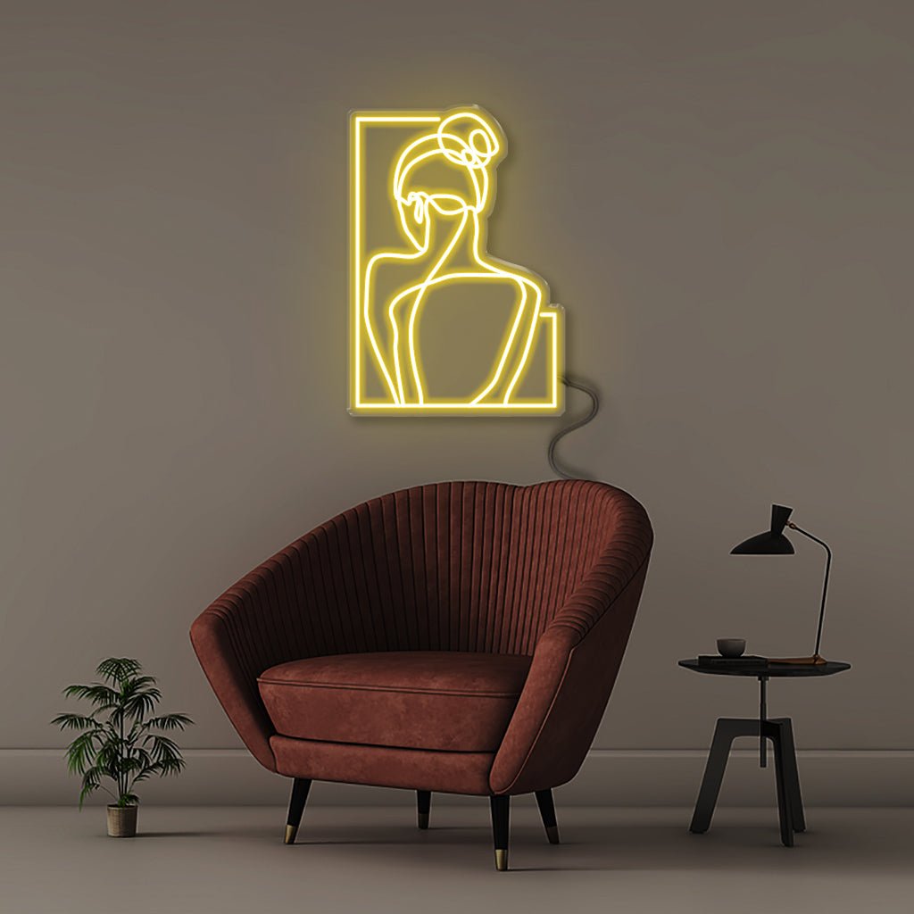 Woman - Neonific - LED Neon Signs - 30" (76cm) - Yellow