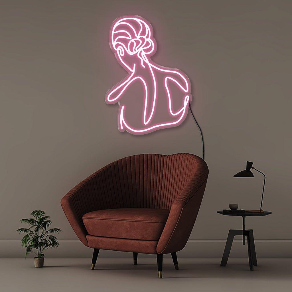 Womans Back - Neonific - LED Neon Signs - 30" (76cm) - Light Pink