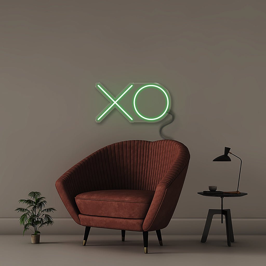 XO - Neonific - LED Neon Signs - 12" (31cm) - Green