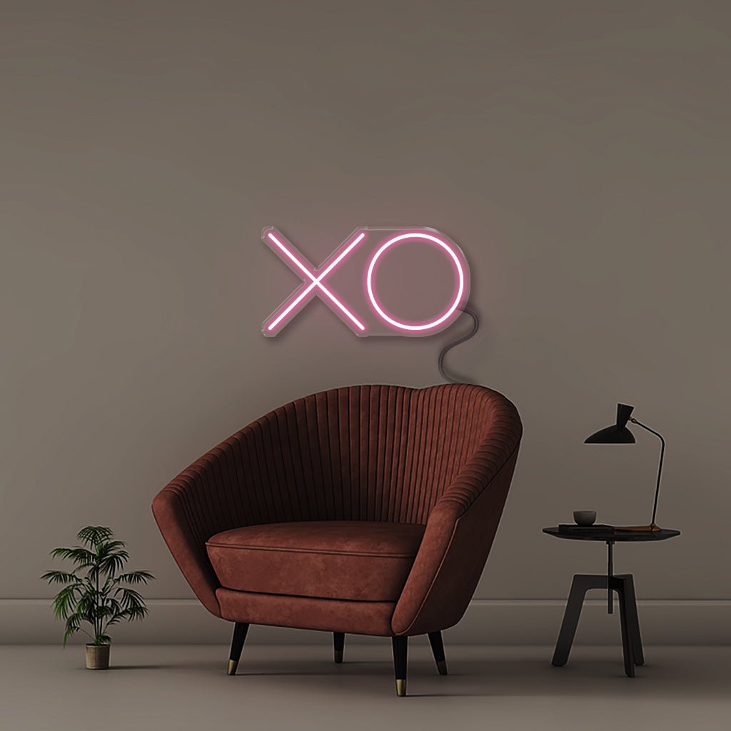 XO - Neonific - LED Neon Signs - 12" (31cm) - Light Pink