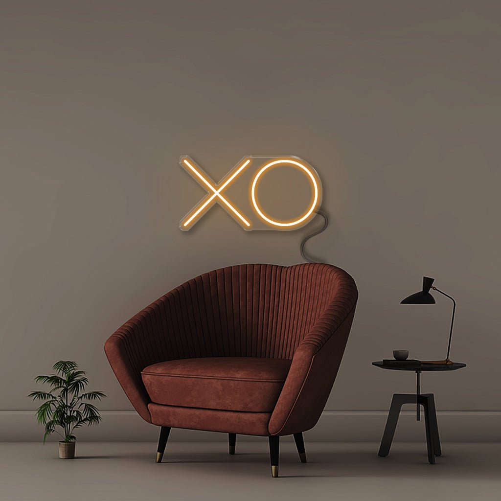 XO - Neonific - LED Neon Signs - 12" (31cm) - Orange