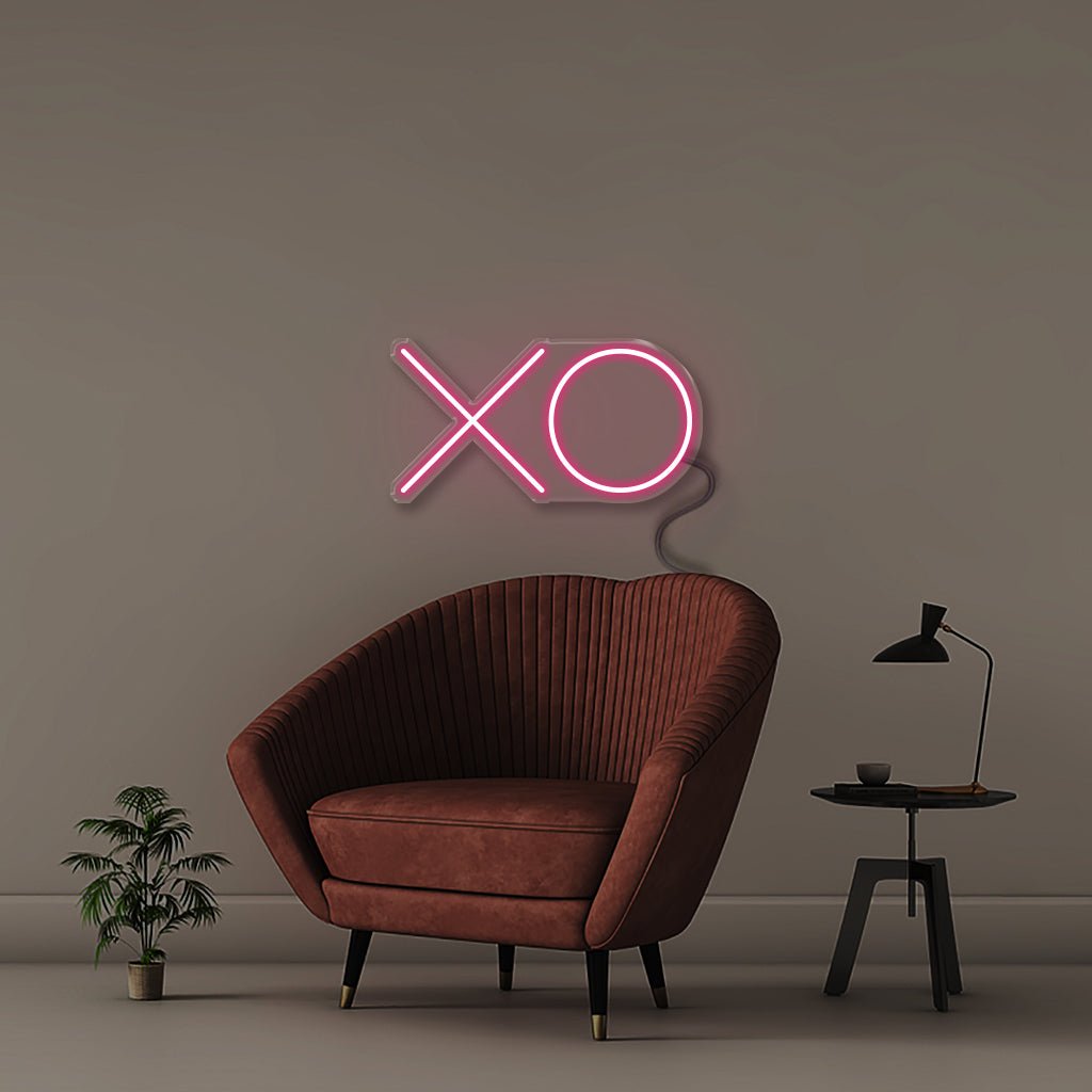 XO - Neonific - LED Neon Signs - 12" (31cm) - Pink