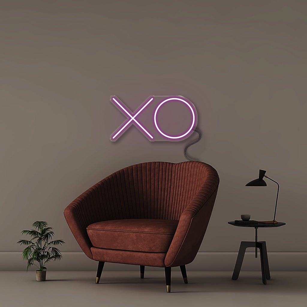 XO - Neonific - LED Neon Signs - 12" (31cm) - Purple