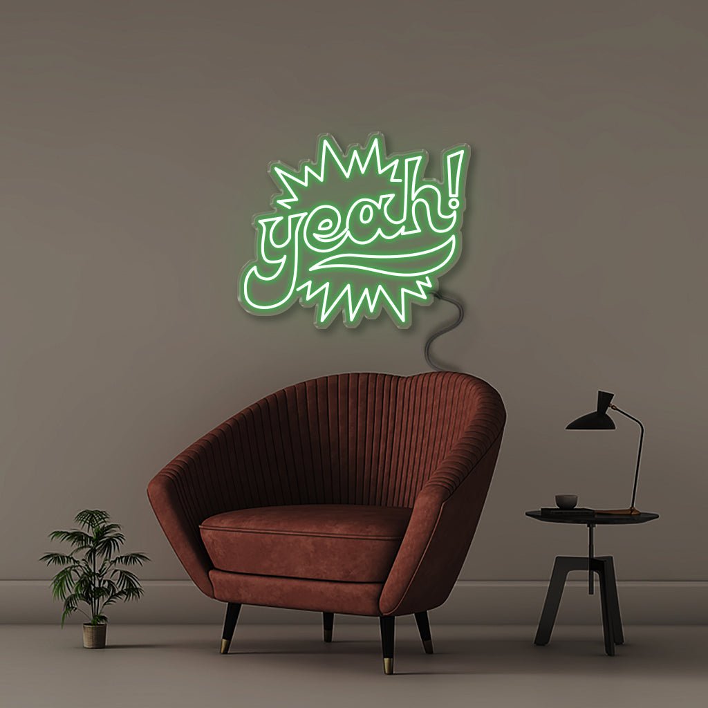 Yeah - Neonific - LED Neon Signs - 30" (76cm) - Green