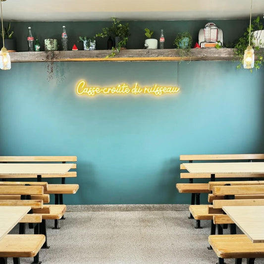 Enseigne au néon LED jaune