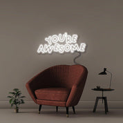 You're awesome 2 - Neonific - LED Neon Signs - 36" (91cm) - White