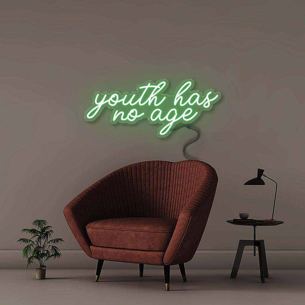 Youth has no age - Neonific - LED Neon Signs - 18" (46cm) - Green