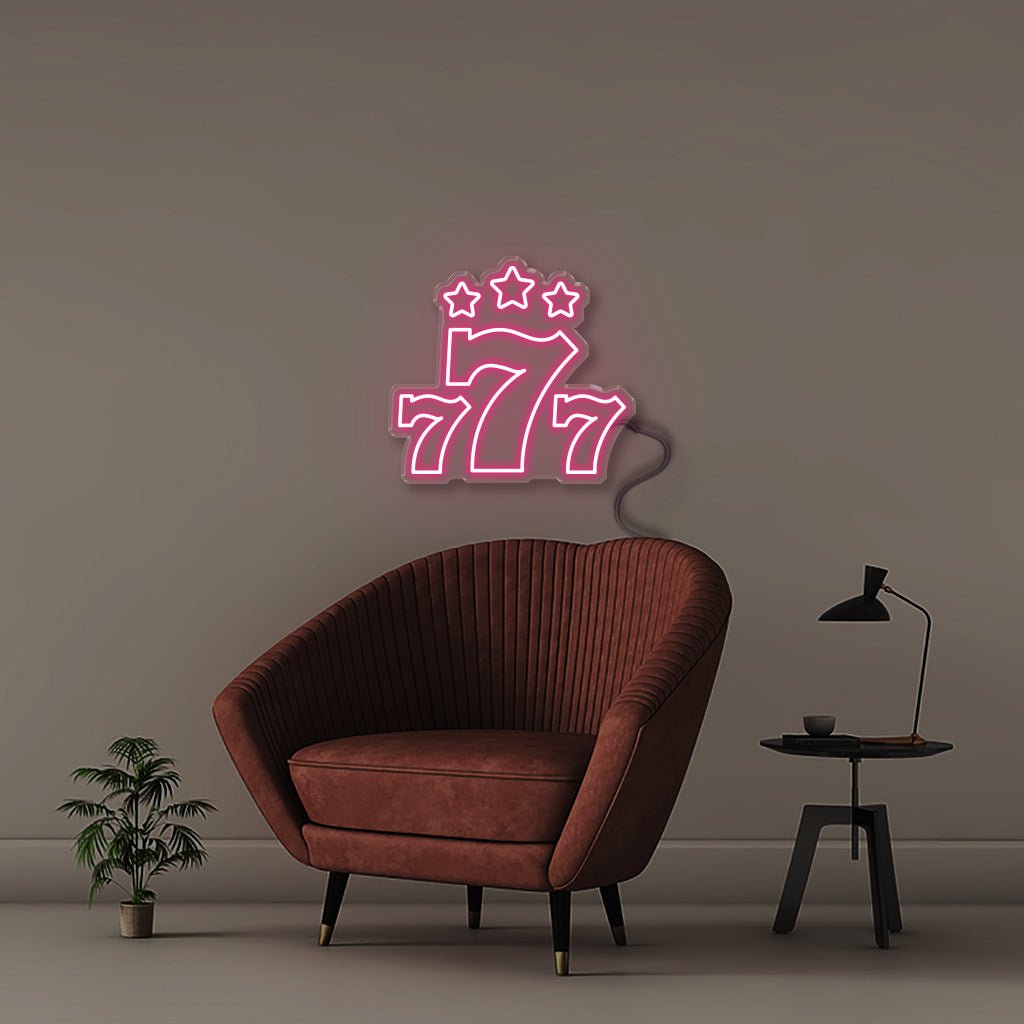 777 - Neonific - LED Neon Signs - 50 CM - Pink