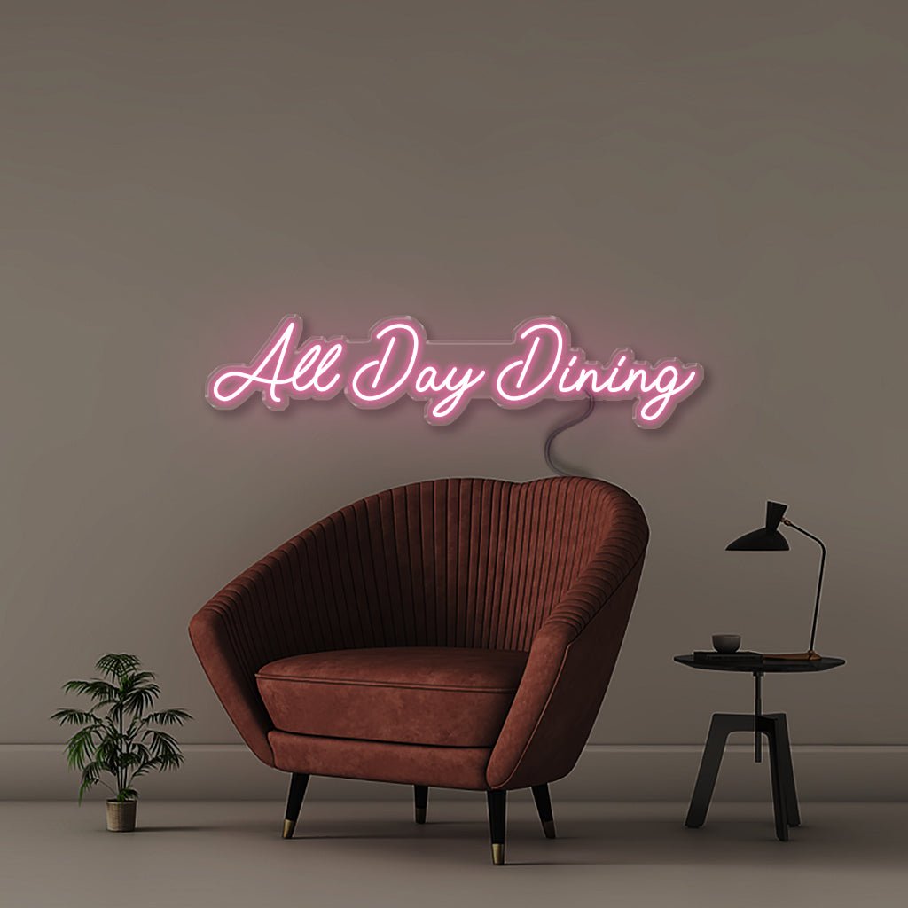 All Day Dining - Neonific - LED Neon Signs - 150 CM - Light Pink