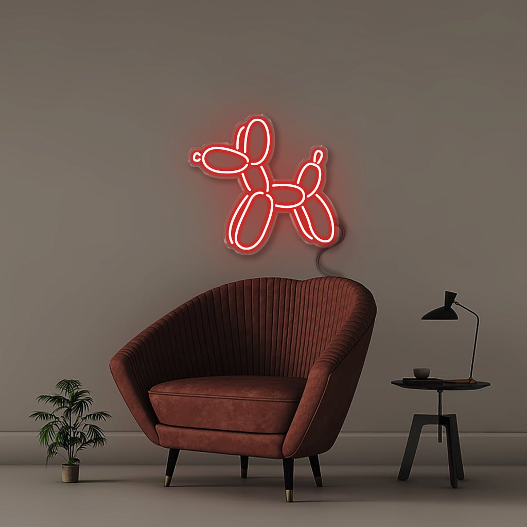 Balloon Dog - Neonific - LED Neon Signs - 50 CM - Red