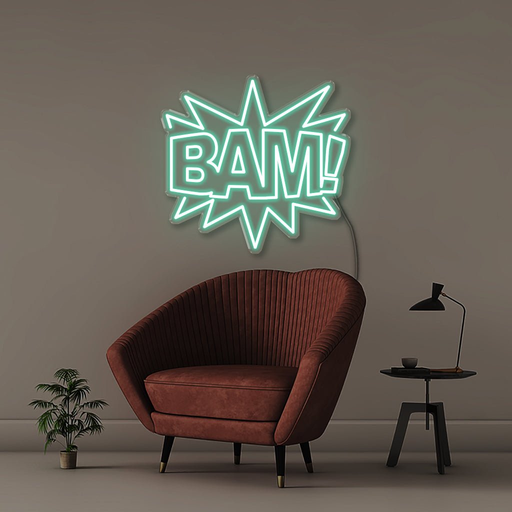 Bam - Neonific - LED Neon Signs - 50 CM - Sea Foam