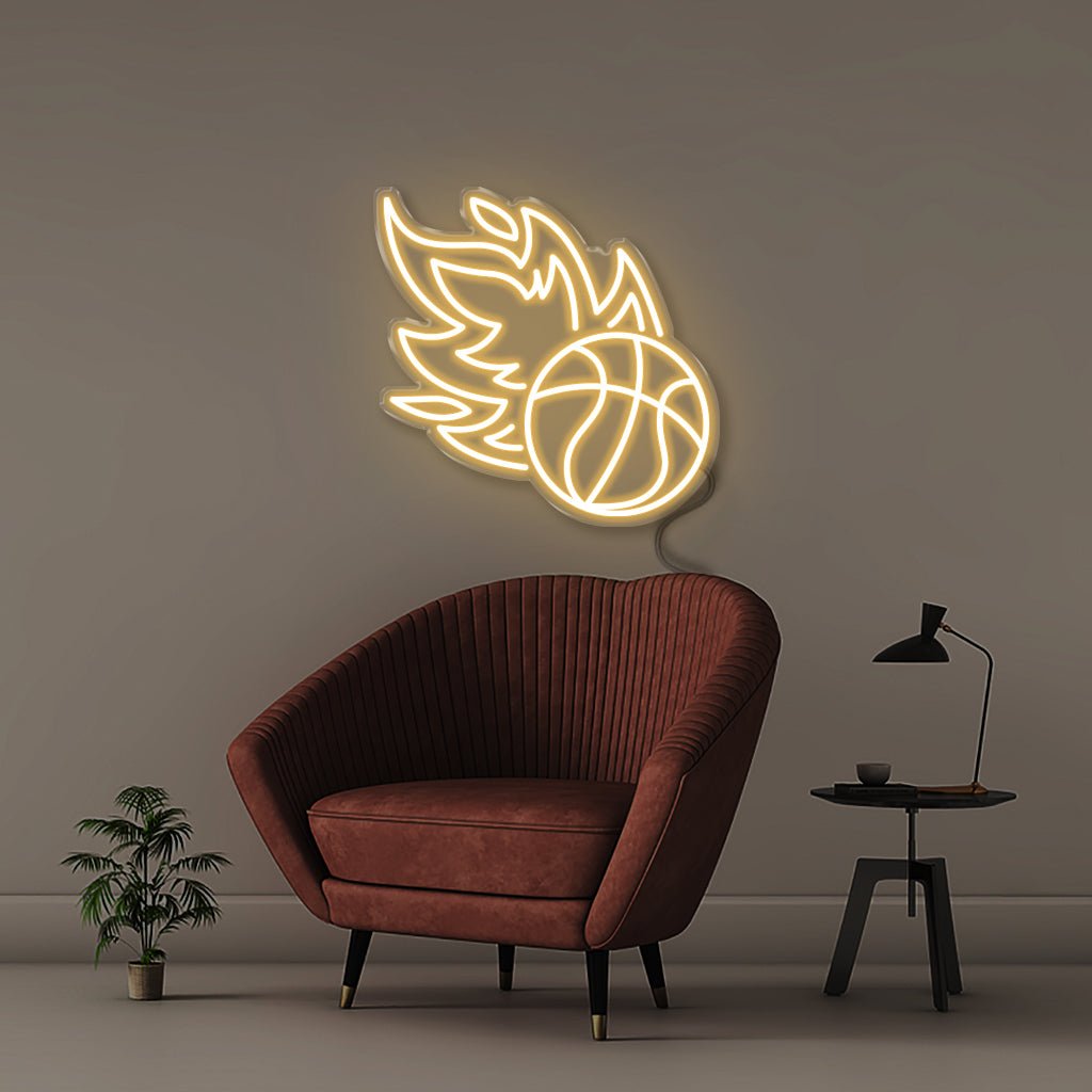 Basket Ball - Neonific - LED Neon Signs - 50 CM - Warm White