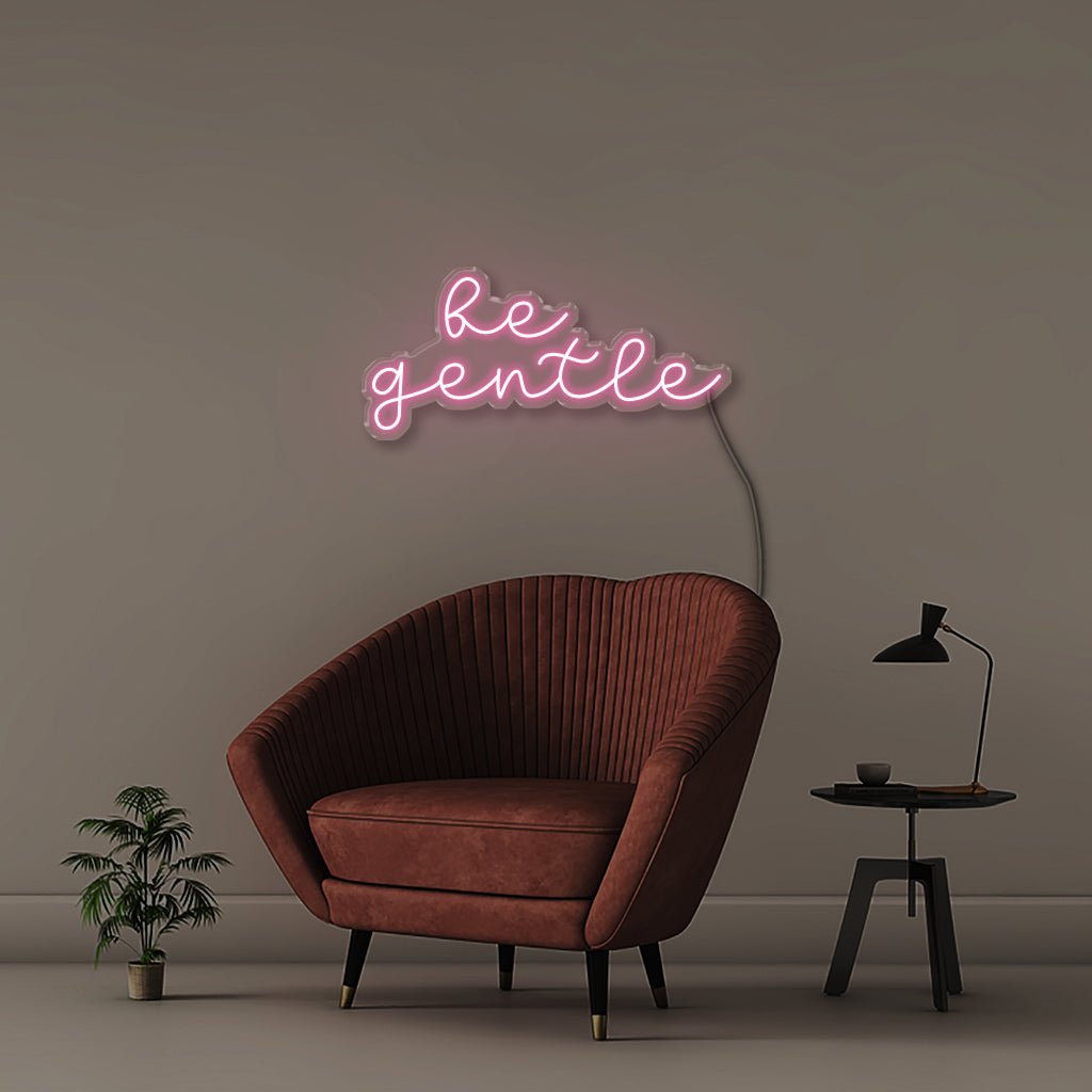 Be gentle - Neonific - LED Neon Signs - 100 CM - Light Pink