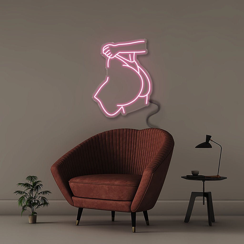 Big Ass - Neonific - LED Neon Signs - 50 CM - Light Pink