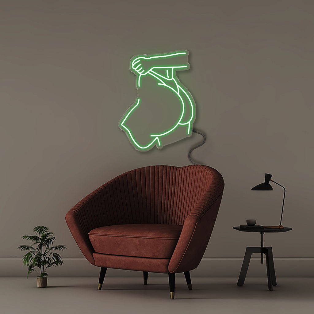 Big Ass - Neonific - LED Neon Signs - 50 CM - Green