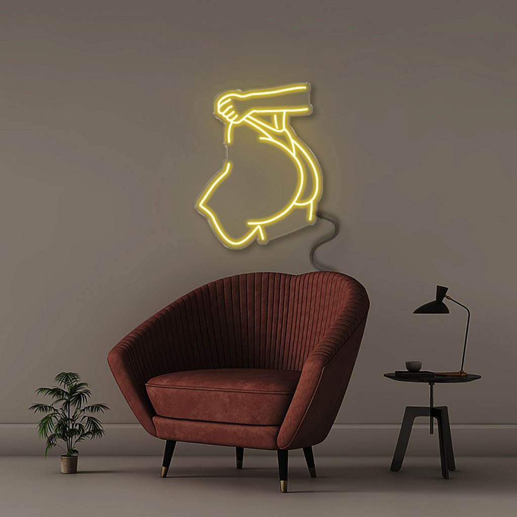 Big Ass - Neonific - LED Neon Signs - 50 CM - Yellow