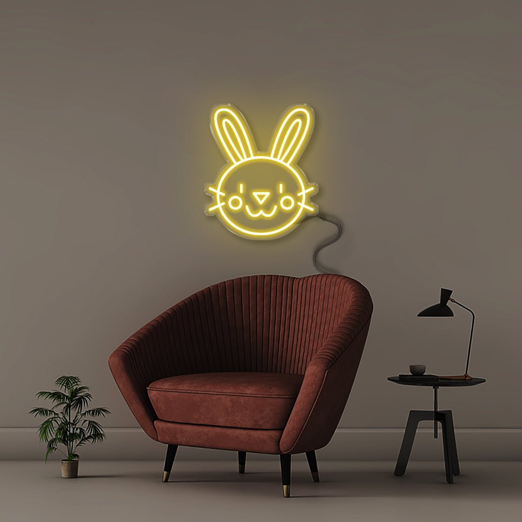 Bunny - Neonific - LED Neon Signs - 50 CM - Yellow