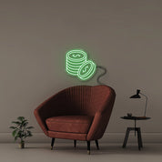 Casino Chip - Neonific - LED Neon Signs - 50 CM - Green