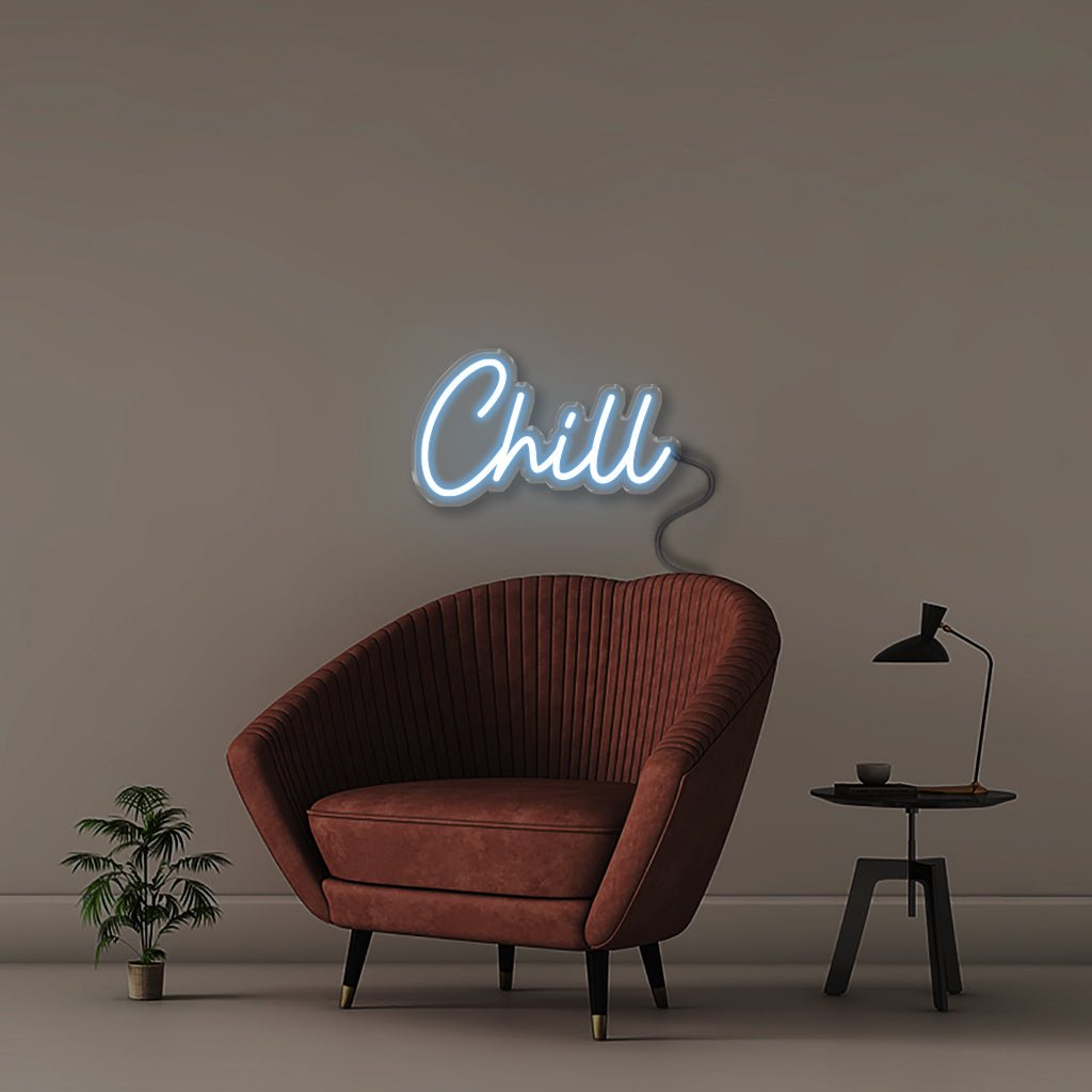 Chill - Neonific - LED Neon Signs - 50 CM - Light Blue