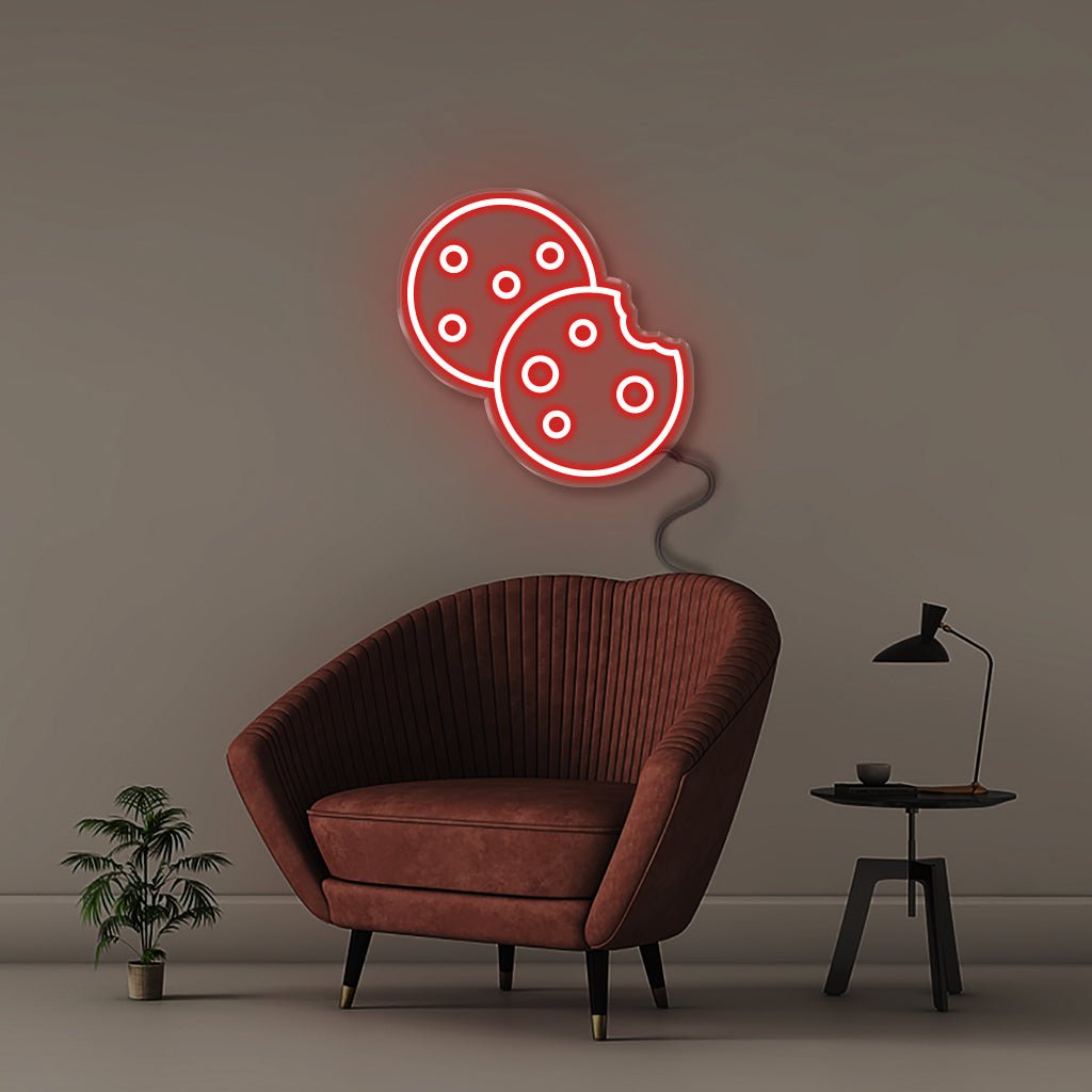Cookies - Neonific - LED Neon Signs - 50 CM - Red