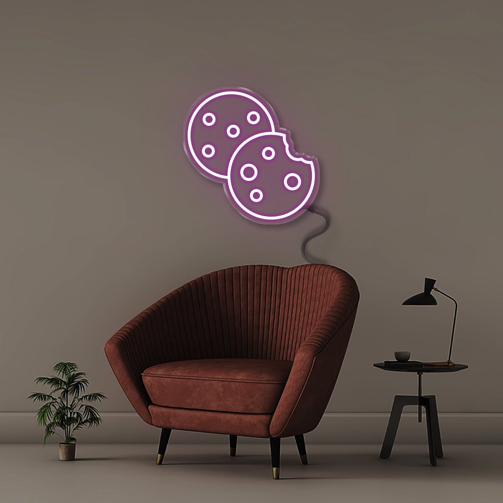 Cookies - Neonific - LED Neon Signs - 50 CM - Purple