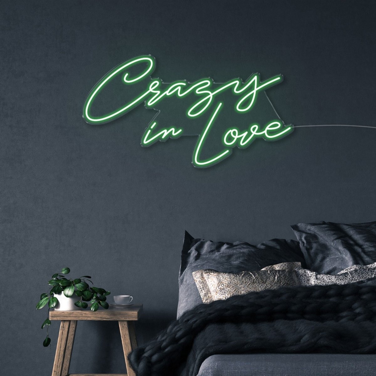 Crazy in Love - Neonific - LED Neon Signs - 60cm - Green