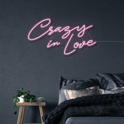 Crazy in Love - Neonific - LED Neon Signs - 60cm - Orange