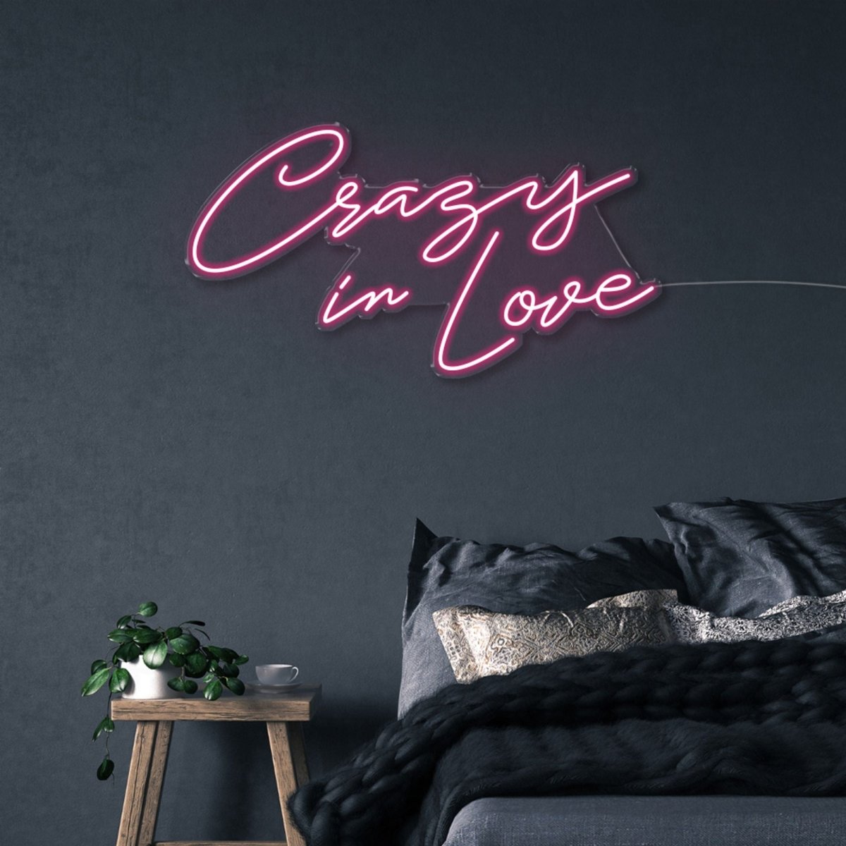 Crazy in Love - Neonific - LED Neon Signs - 60cm - Pink