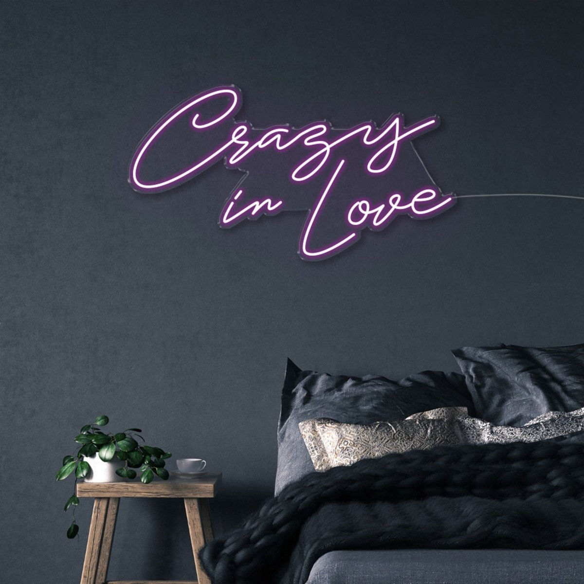 Crazy in Love - Neonific - LED Neon Signs - 60cm - Purple