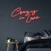 Crazy in Love - Neonific - LED Neon Signs - 60cm - Red