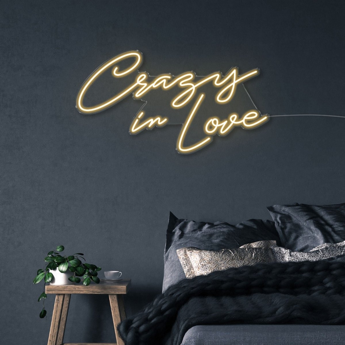 Crazy in Love - Neonific - LED Neon Signs - 60cm - Warm White