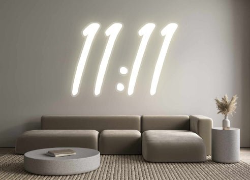 Custom LED Neon Sign: 11:11 - Neonific - LED Neon Signs - -