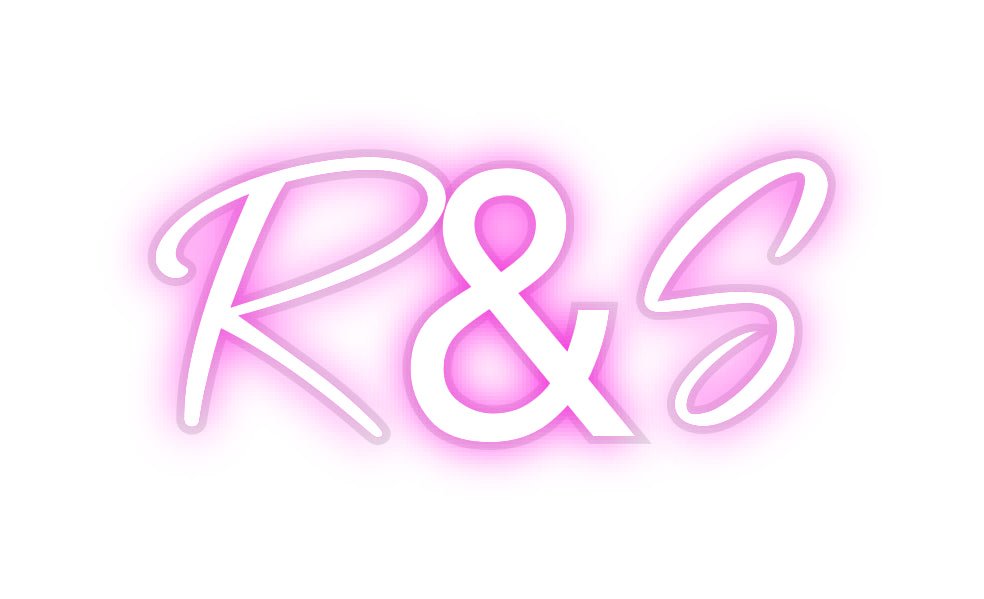 Custom LED Neon Sign: R&S - Neonific - LED Neon Signs - -