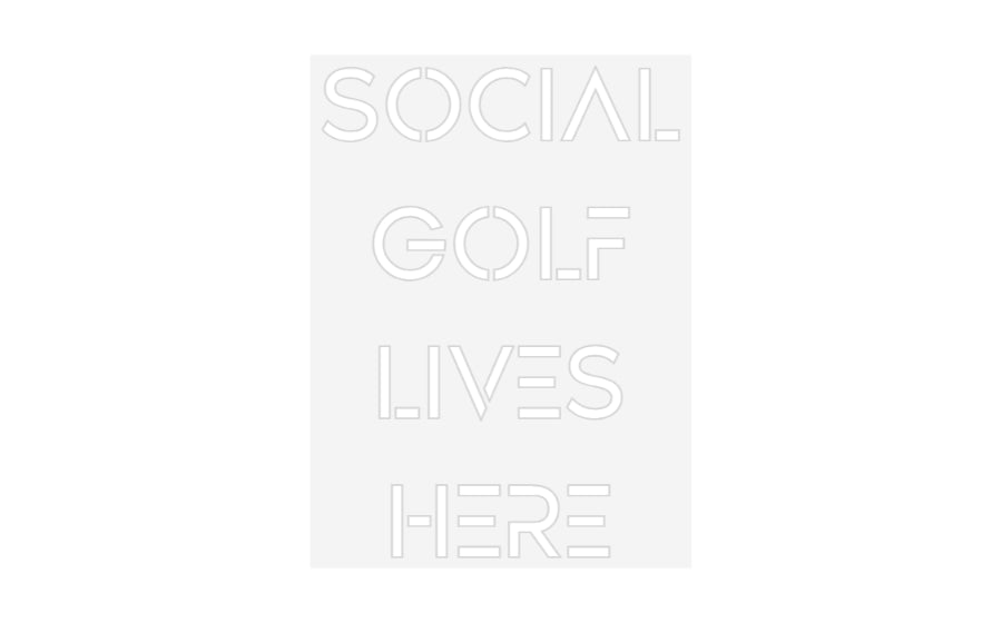 Custom LED Neon Sign: SOCIAL GOLF... - Neonific - LED Neon Signs - -