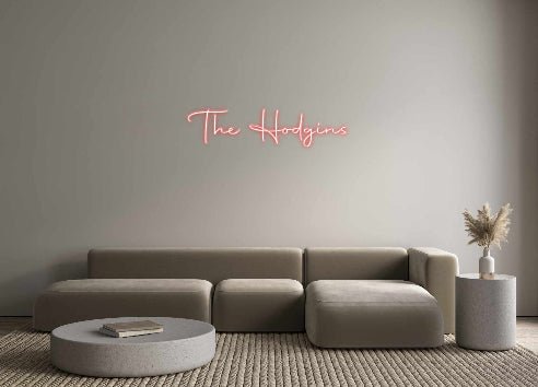 Custom LED Neon Sign: The Hodgins - Neonific - LED Neon Signs - -
