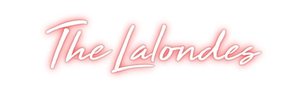 Custom LED Neon Sign: The Lalondes - Neonific - LED Neon Signs - -