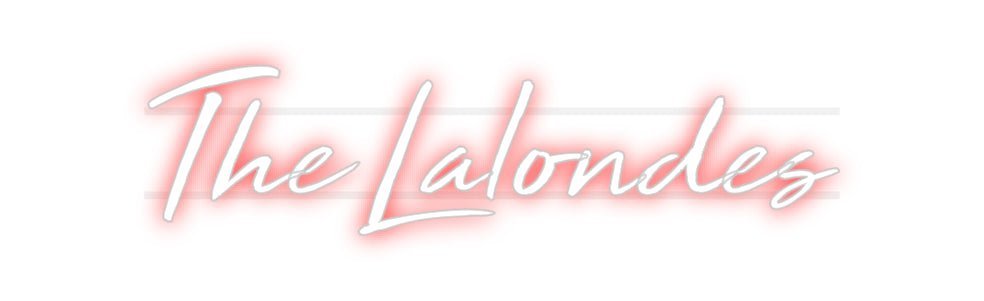 Custom LED Neon Sign: The Lalondes - Neonific - LED Neon Signs - -